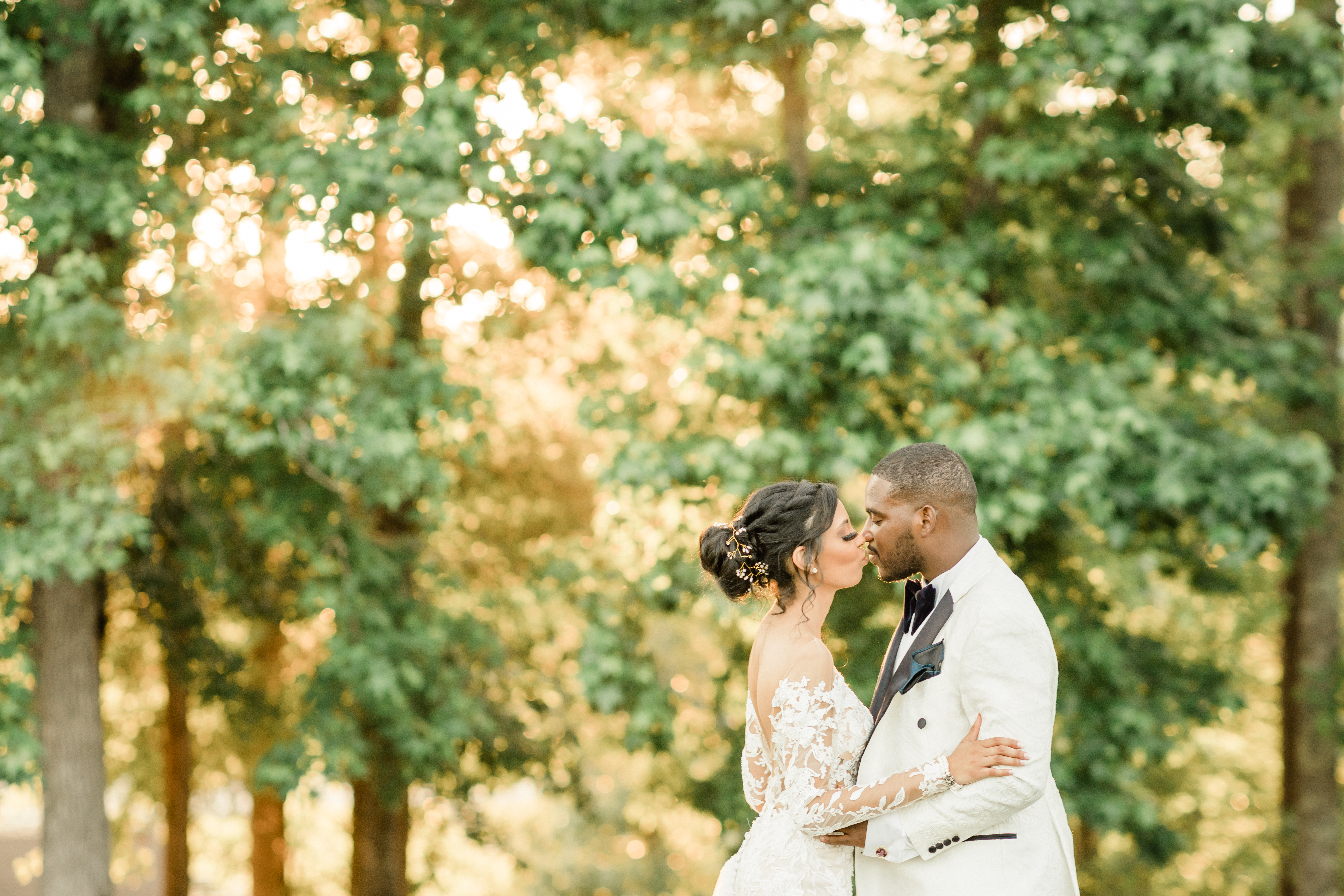 douglasville wedding at foxhall resort, golden hour wedding portrait